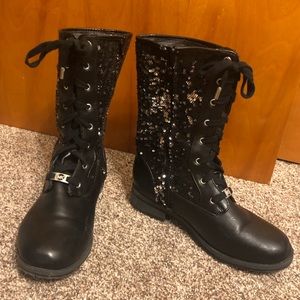 Michael Kors Marcella Sequin Boot Girls-5/Women-7